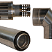 Отвод 45° коаксиального дымохода для газового КАРМА STYLE D100/150